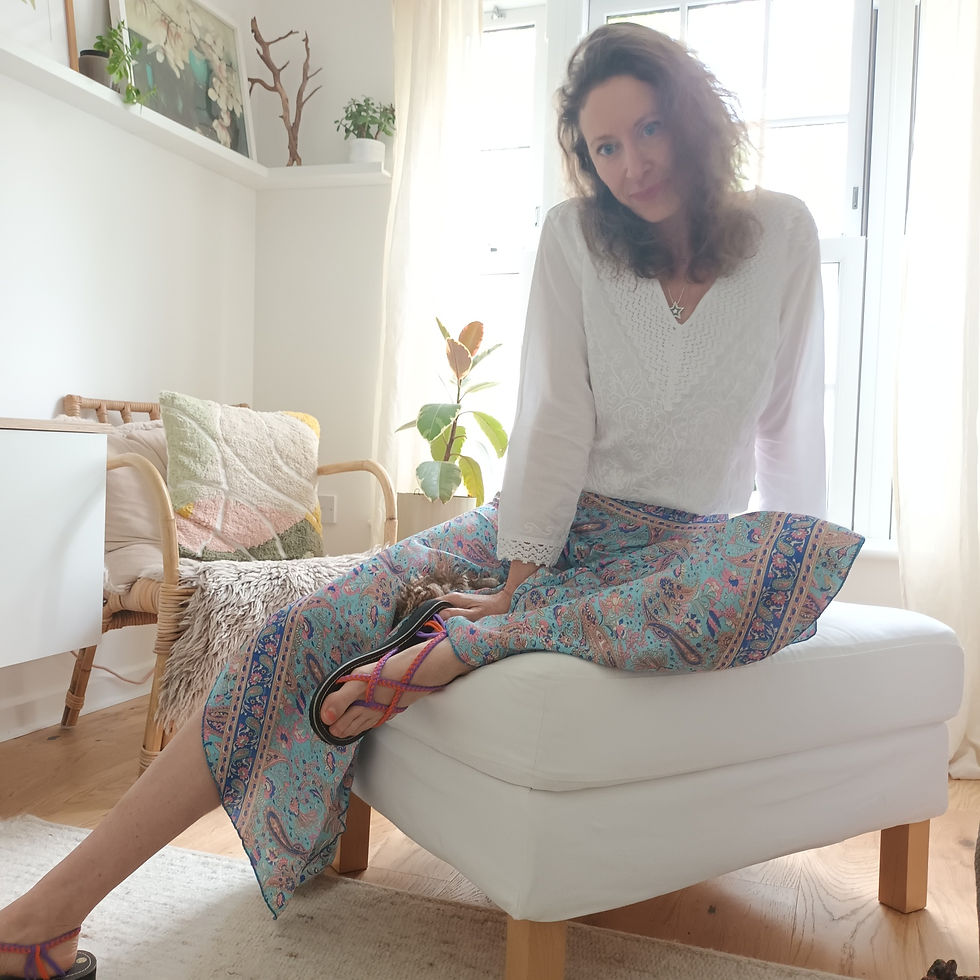Pale Blue Silk Palazzo's