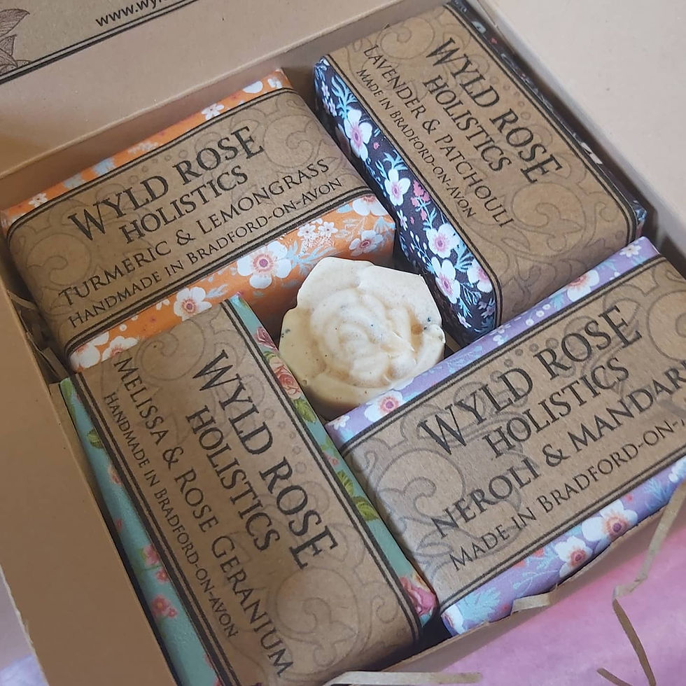 Thumbnail: Bespoke Rustic Artisan Soap Gift Box- 50g x 4  scents 