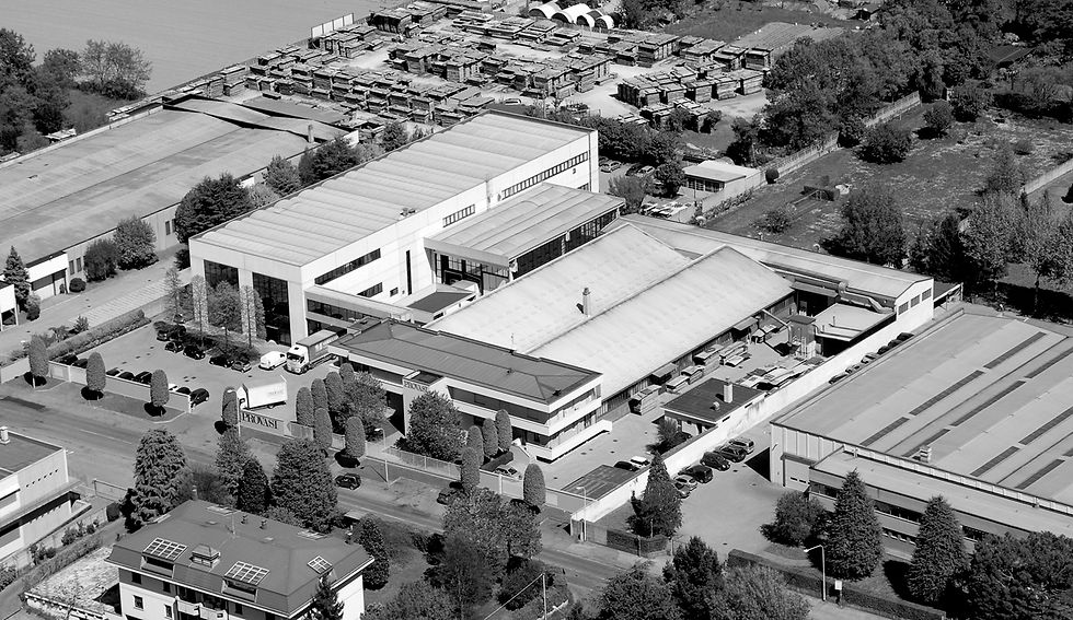 Vista aerea dell'azienda