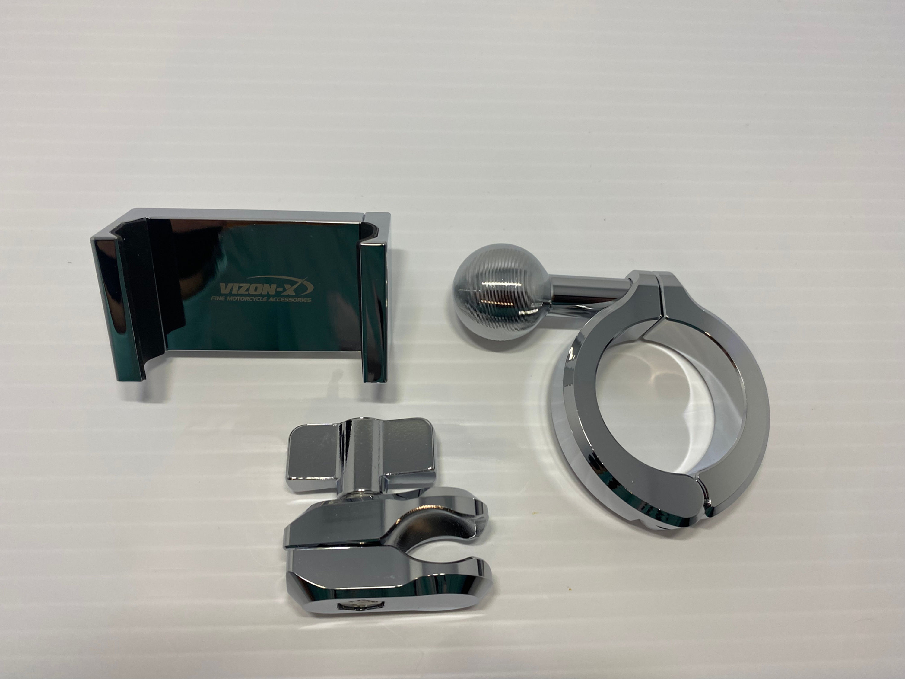 Vizon-X Chrome V-Lock Stubby with 1 1/2" Bar Mount