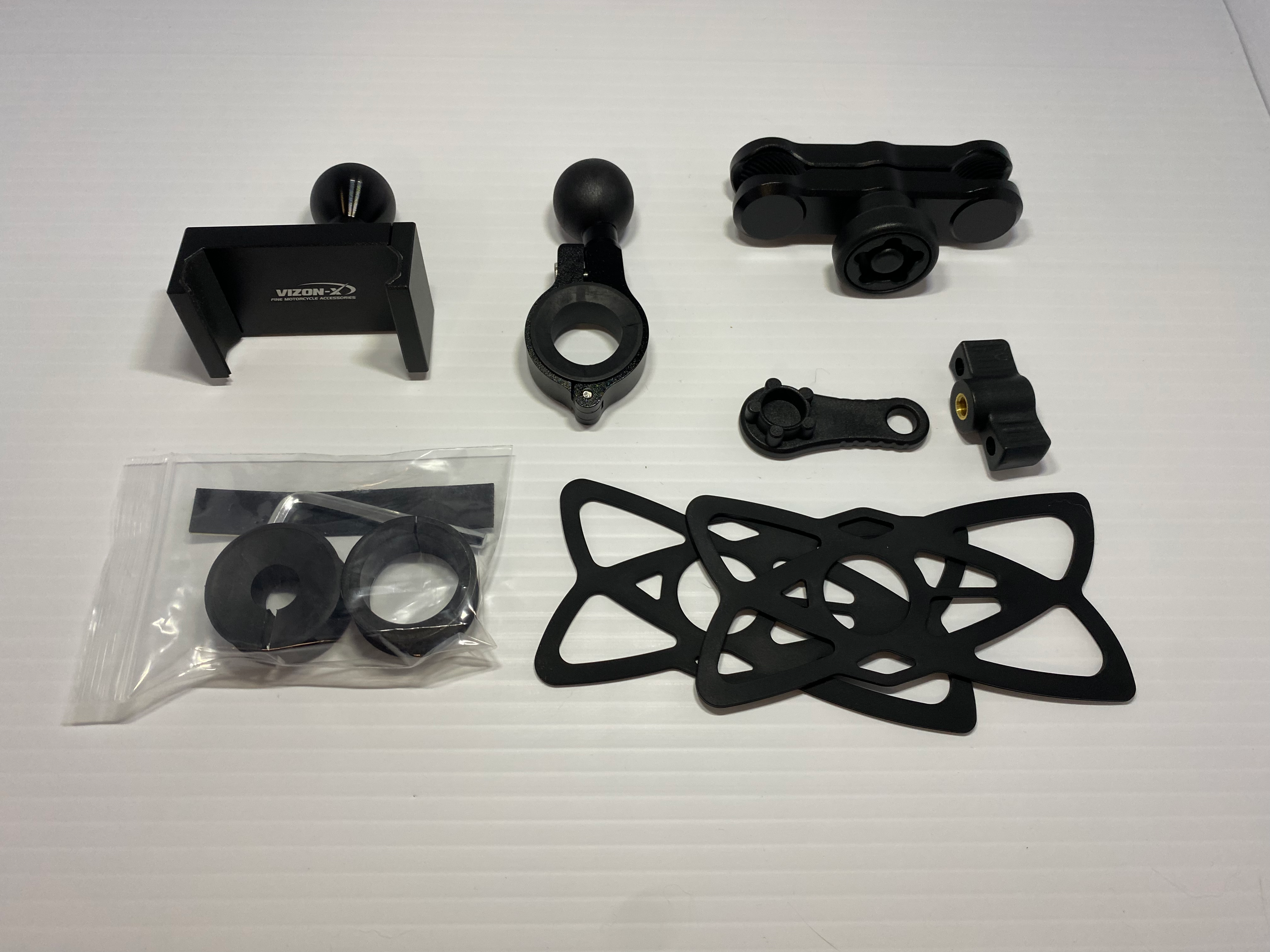 Vizon-X Black V-Lock with Bar Mount and 4" Knuckle