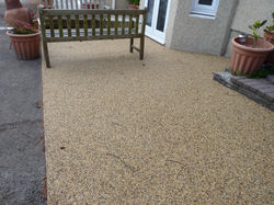 Resin bound patio