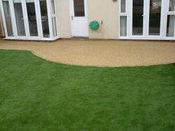Resin bound patio