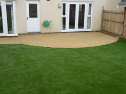 Resin bound patio
