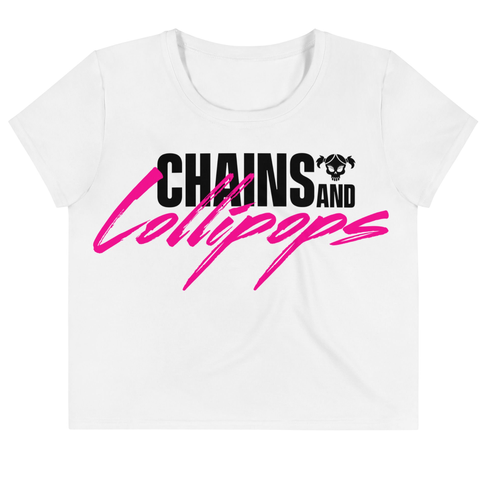 Logo Crop Tee White