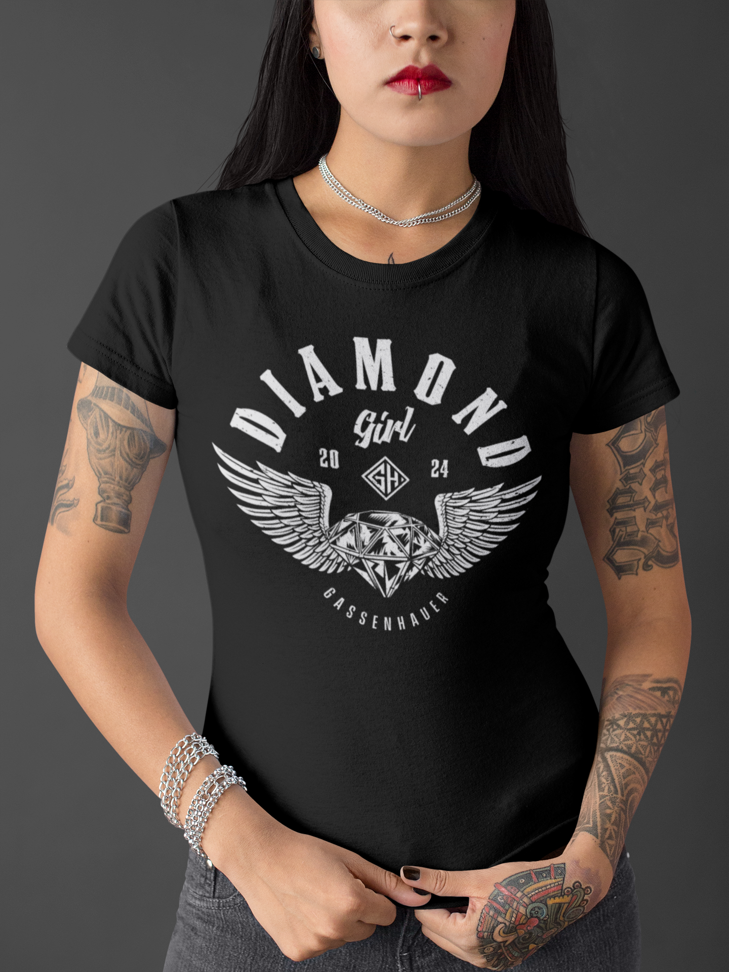 Diamond Girl Shirt Black