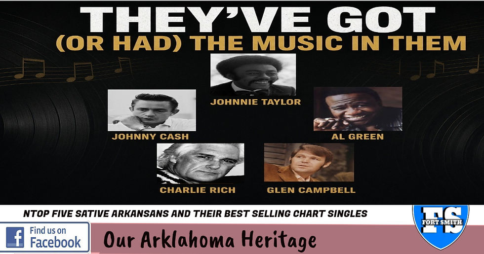 Our Arklahoma Heritage: Special Edition- Five Arkansas entertainers and their best-selling singles in their careers