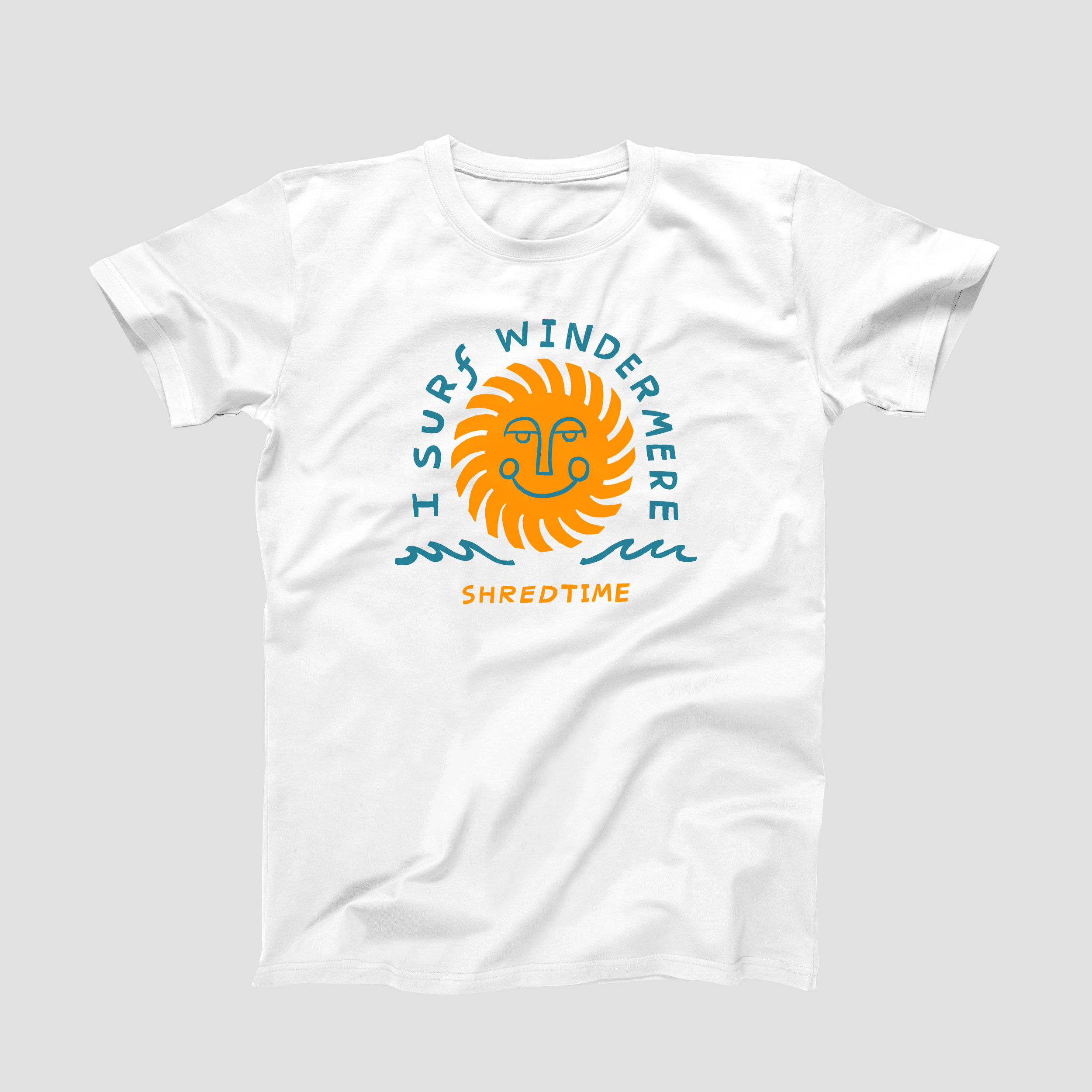 Mens I Surf Windermere Tee White