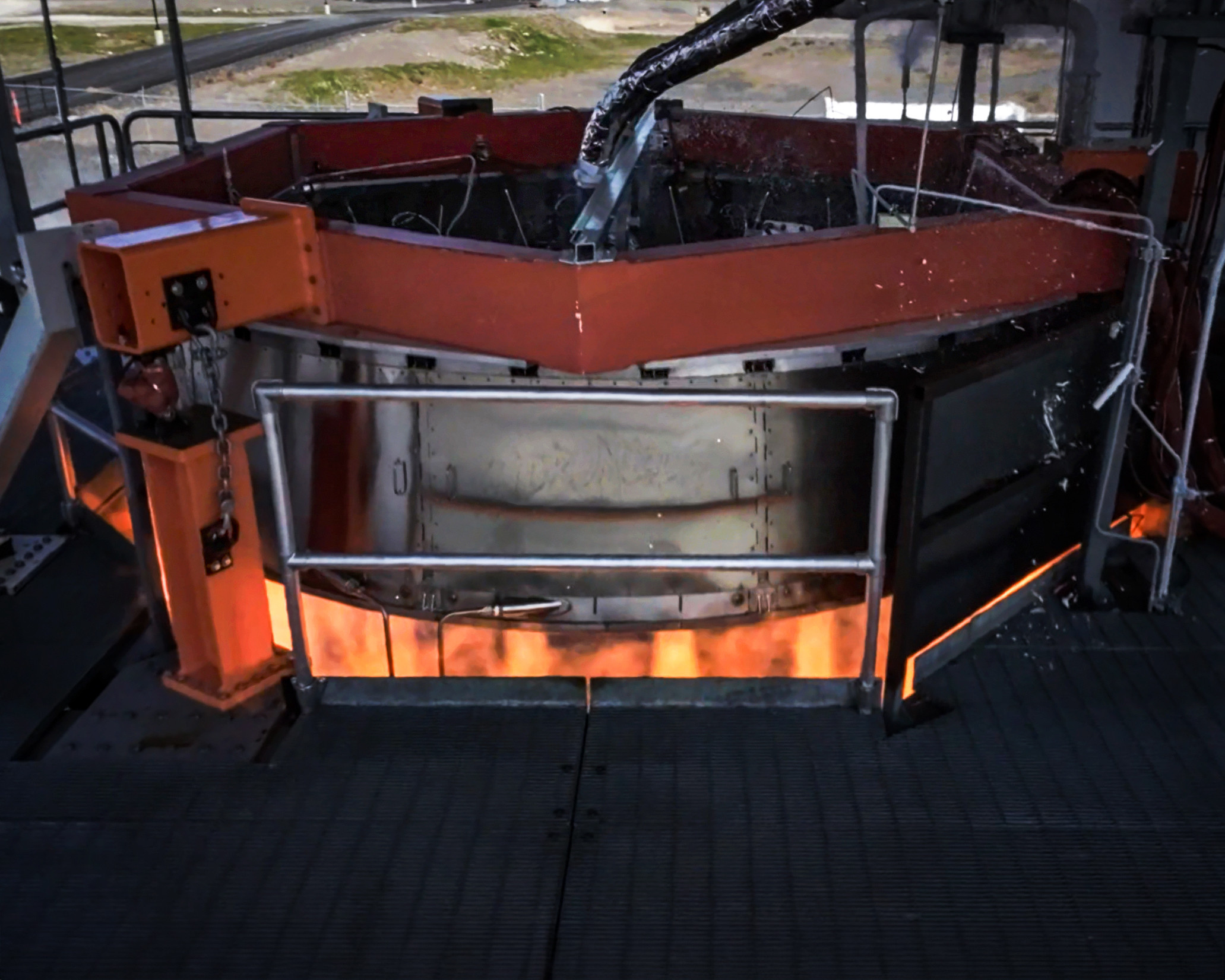 Andromeda second stage engines firing at over 100% // Photo: Stoke Space