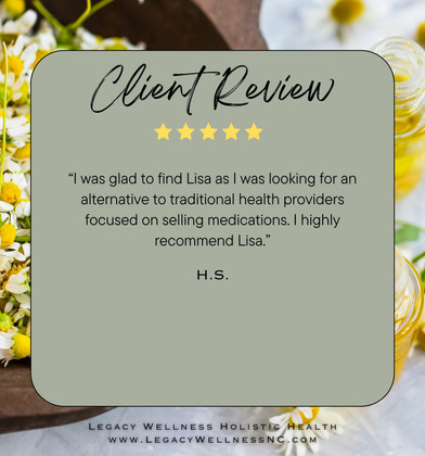 Legacy Wellness | Biblical Holistic Health | Lisa Metzger, TN, CAHP, FBCA