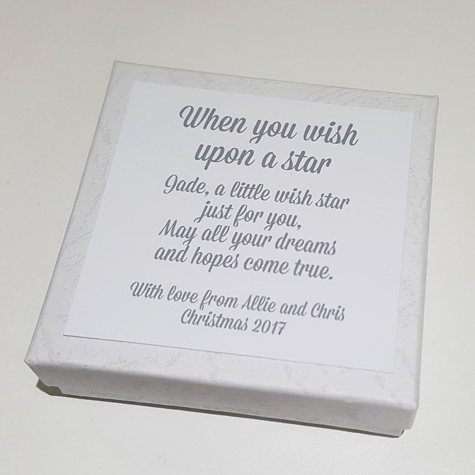 Thumbnail: Wish upon a Star boxed personalised Gift Decoration