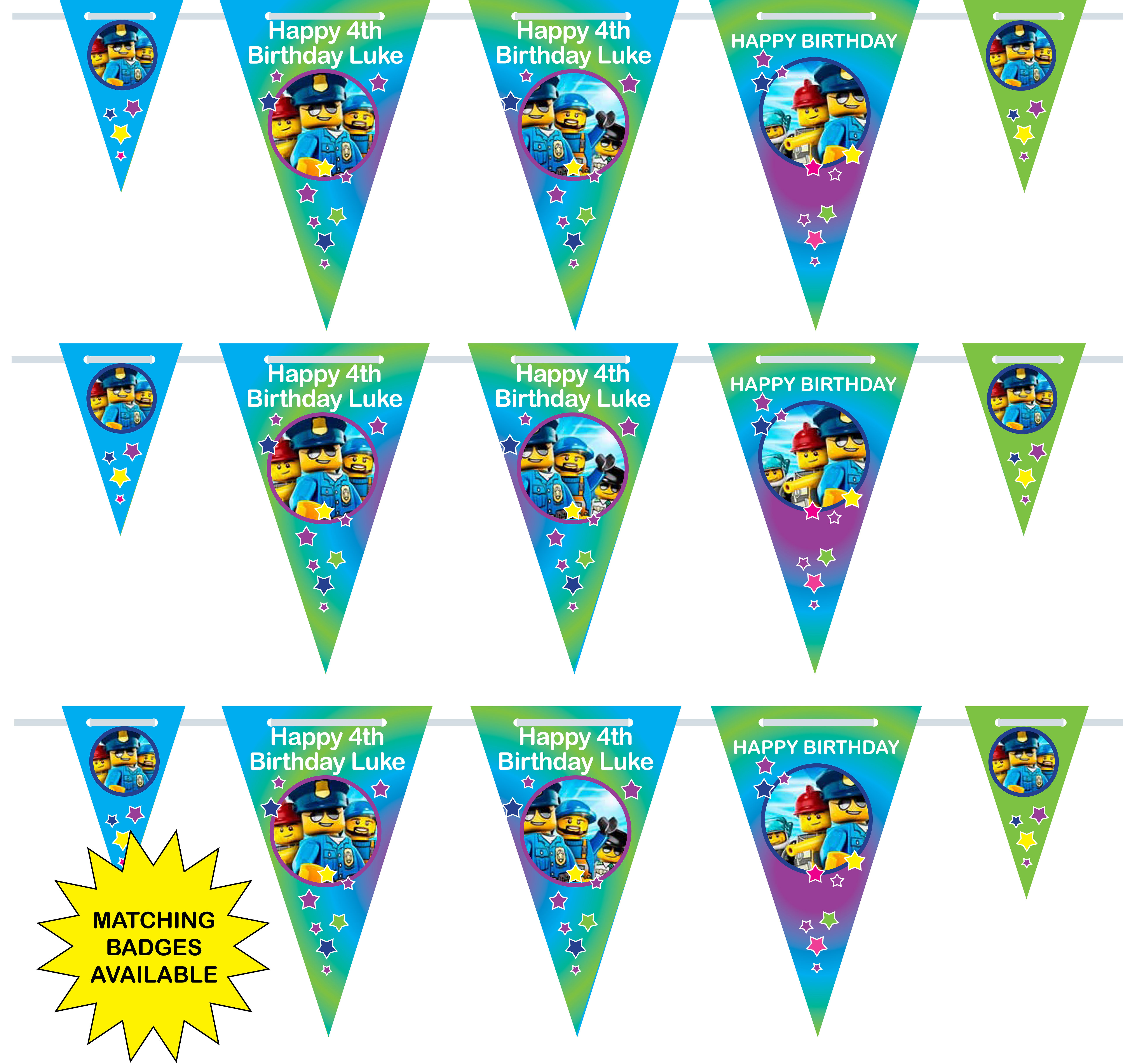 Lego City Bunting for Birthday or any occasion