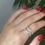 Thumbnail: Sterling Silver 925 Double Band Adjustable Ring Women's Girls Gift