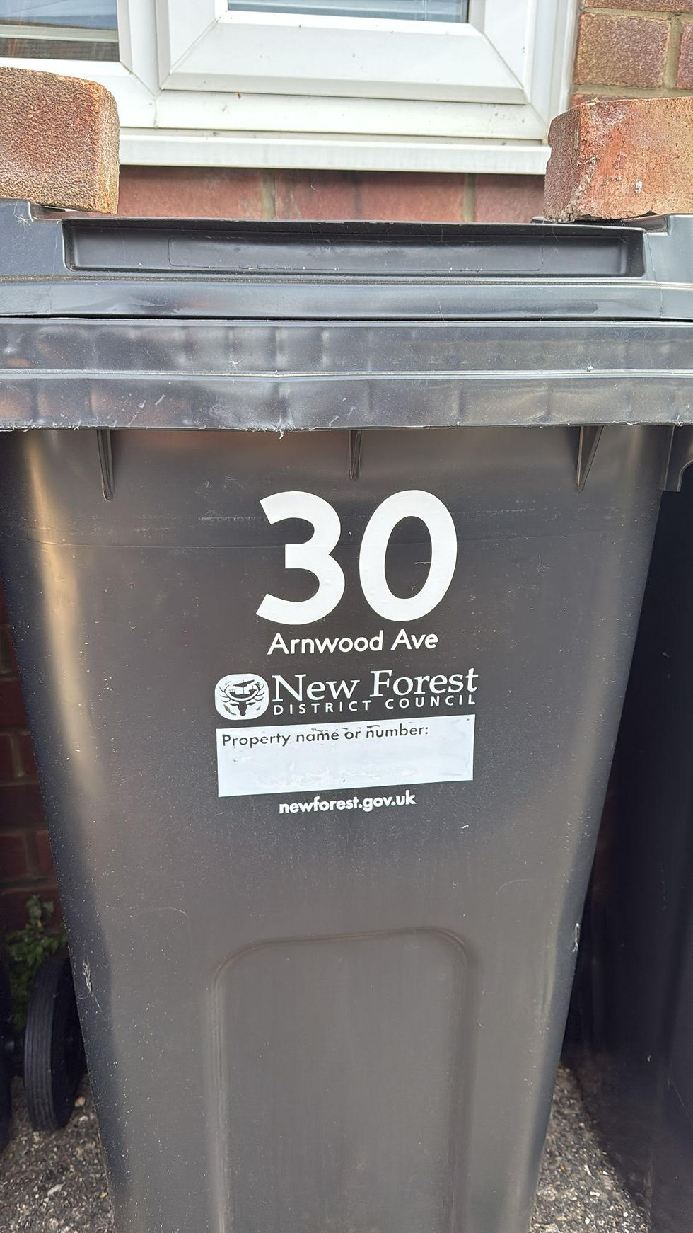 Thumbnail: Wheelie Bin Numbers or House Name Stickers