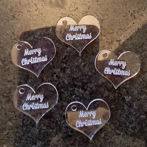 Thumbnail: Personalised heart wine glass charms