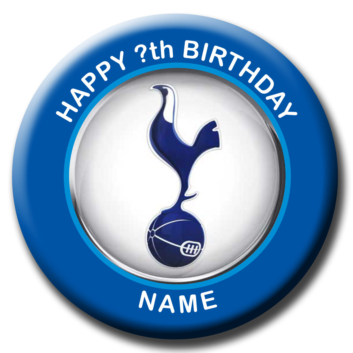 Tottenham Hotspur Football birthday badges and gifts