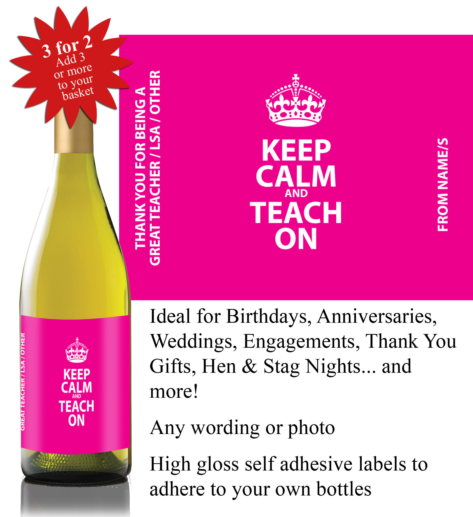 Personalised Label - any wording (WL21)
