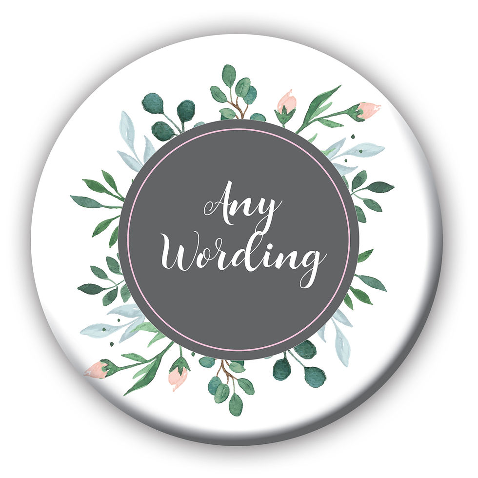 Thumbnail: Geometric Vintage Floral Hen Party or Birthday Name, Title, BB457