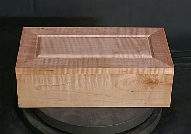 Pillow Top box made from Curly Maple 5"x10" by Turner Specialty Products