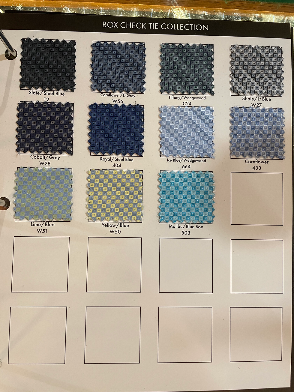 Thumbnail: Accessories, Box Check - Pure Silk Fabrics
