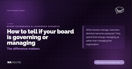How to tell if your board is governing or managing - and why it matters