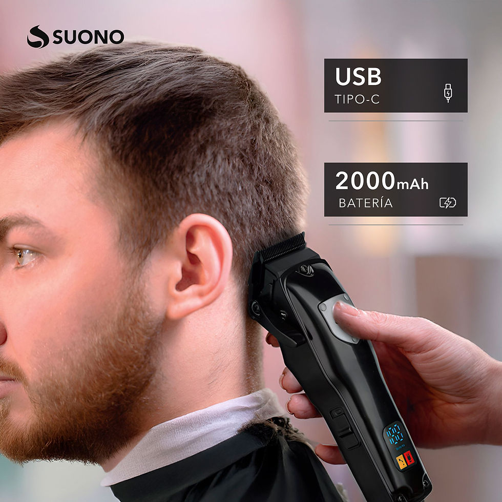 Miniatura: Máquina de cortar pelo y barba Suono