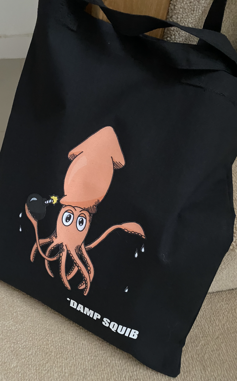 Thumbnail: Damp Squid Recycled Tote Bag