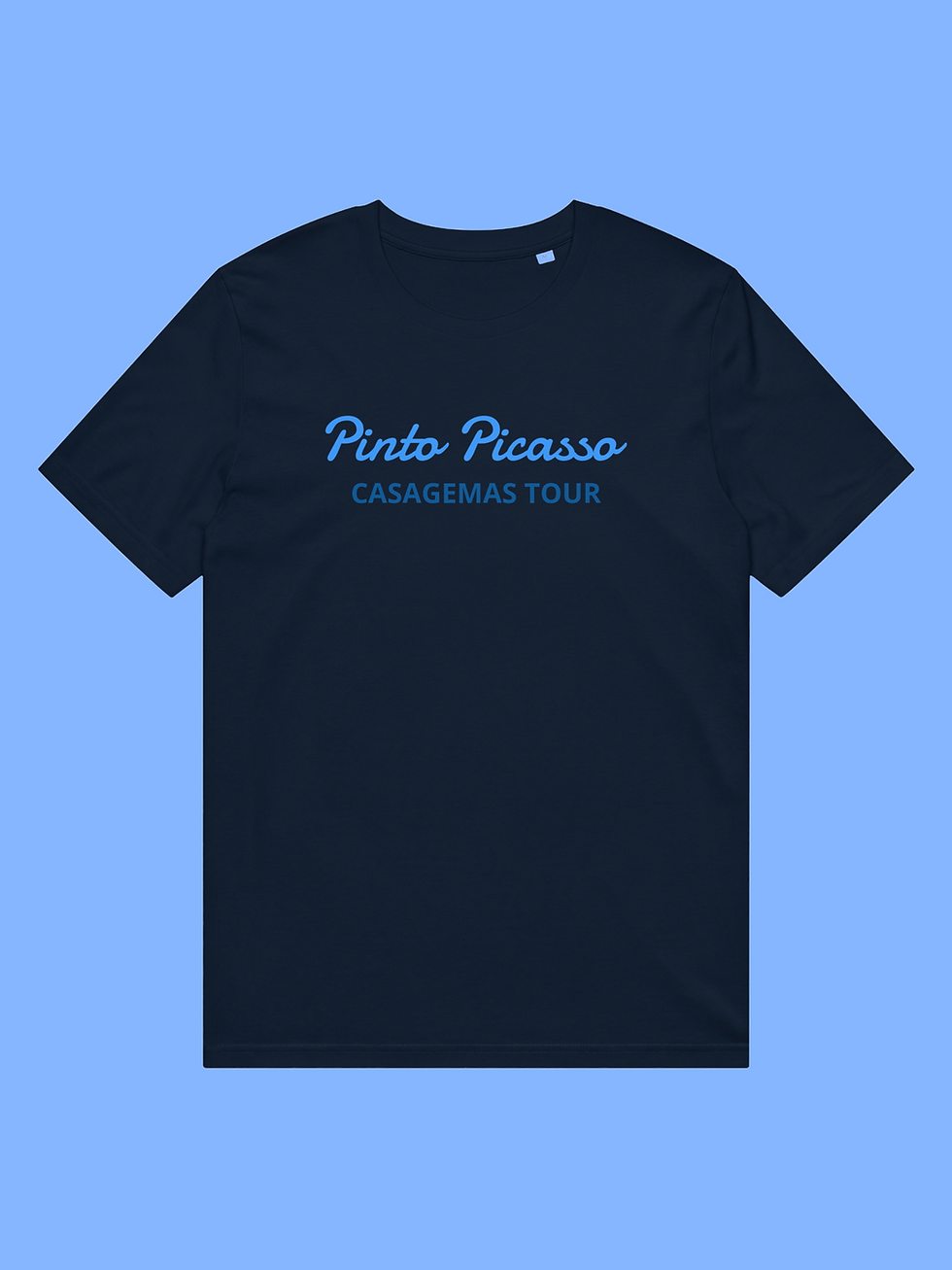Shirt with "Pinto Picasso Casagemas tour" printed