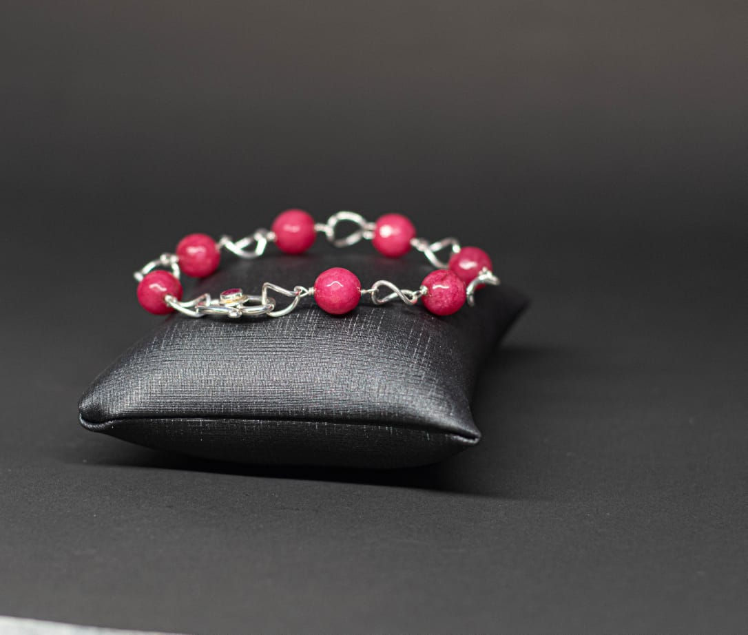 Pulseira Valentina com Jade Rubi