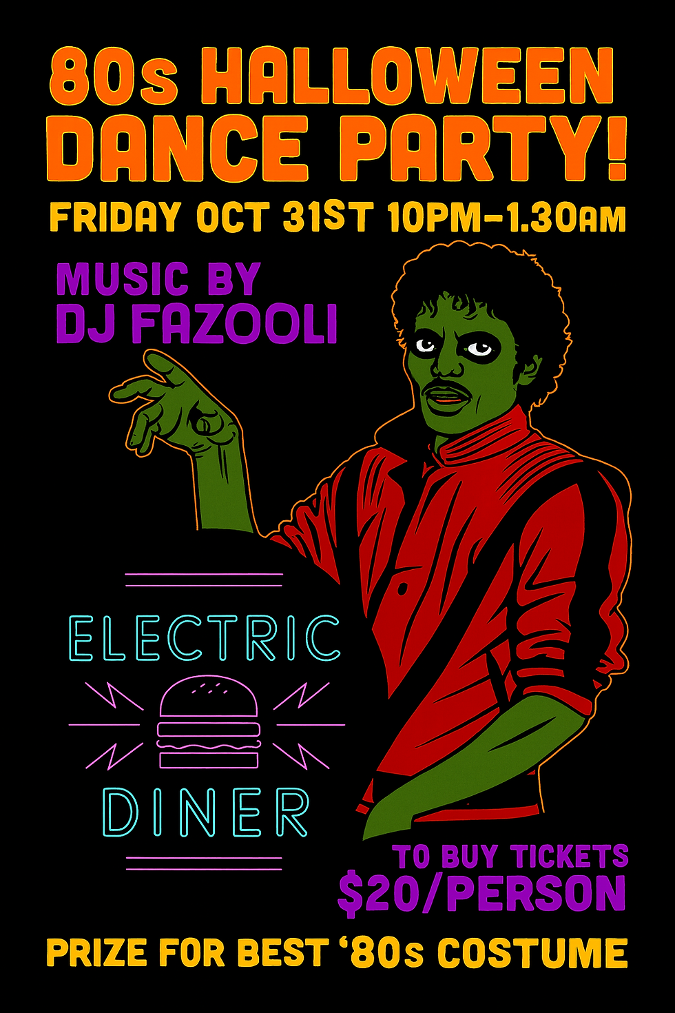 Thriller Night! 80's Halloween Dance Party!๐๐งโโ๏ธ