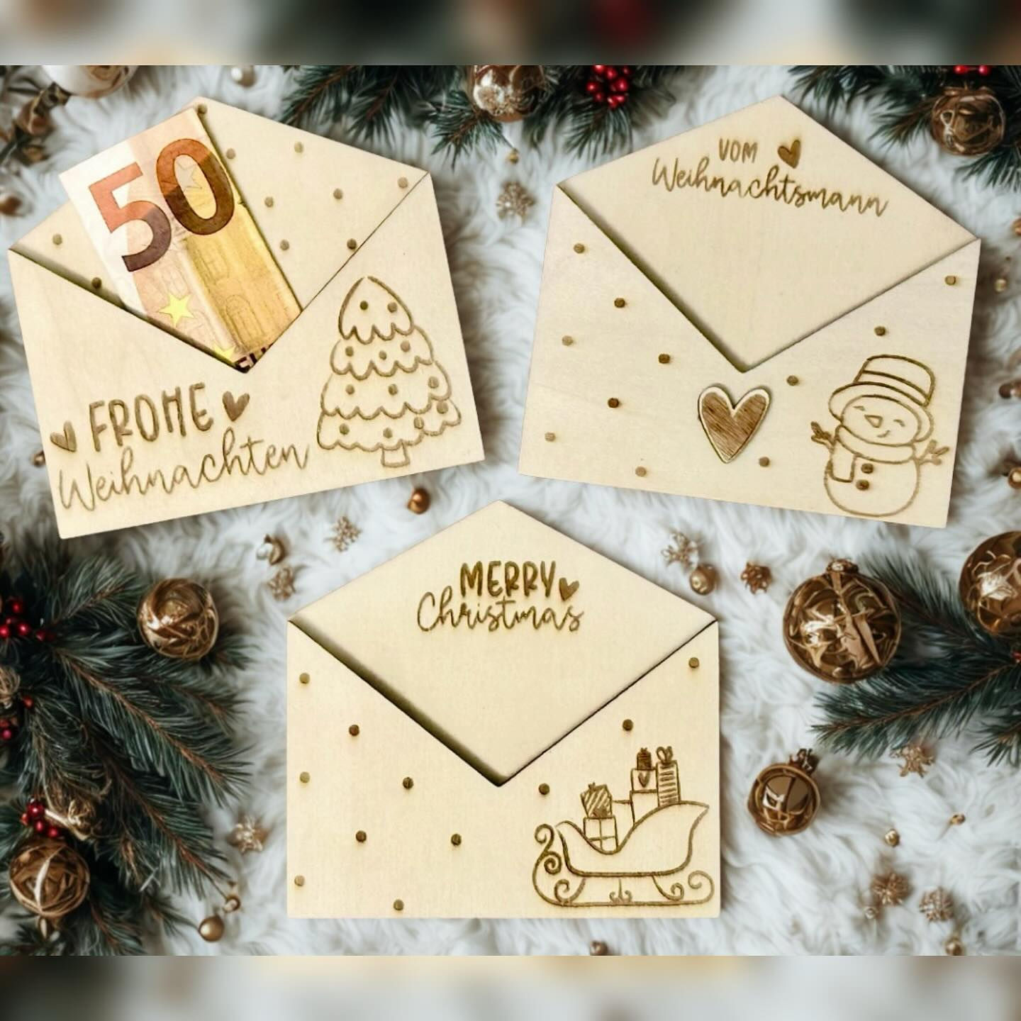 Geldgeschenk Weihnachtsbrief