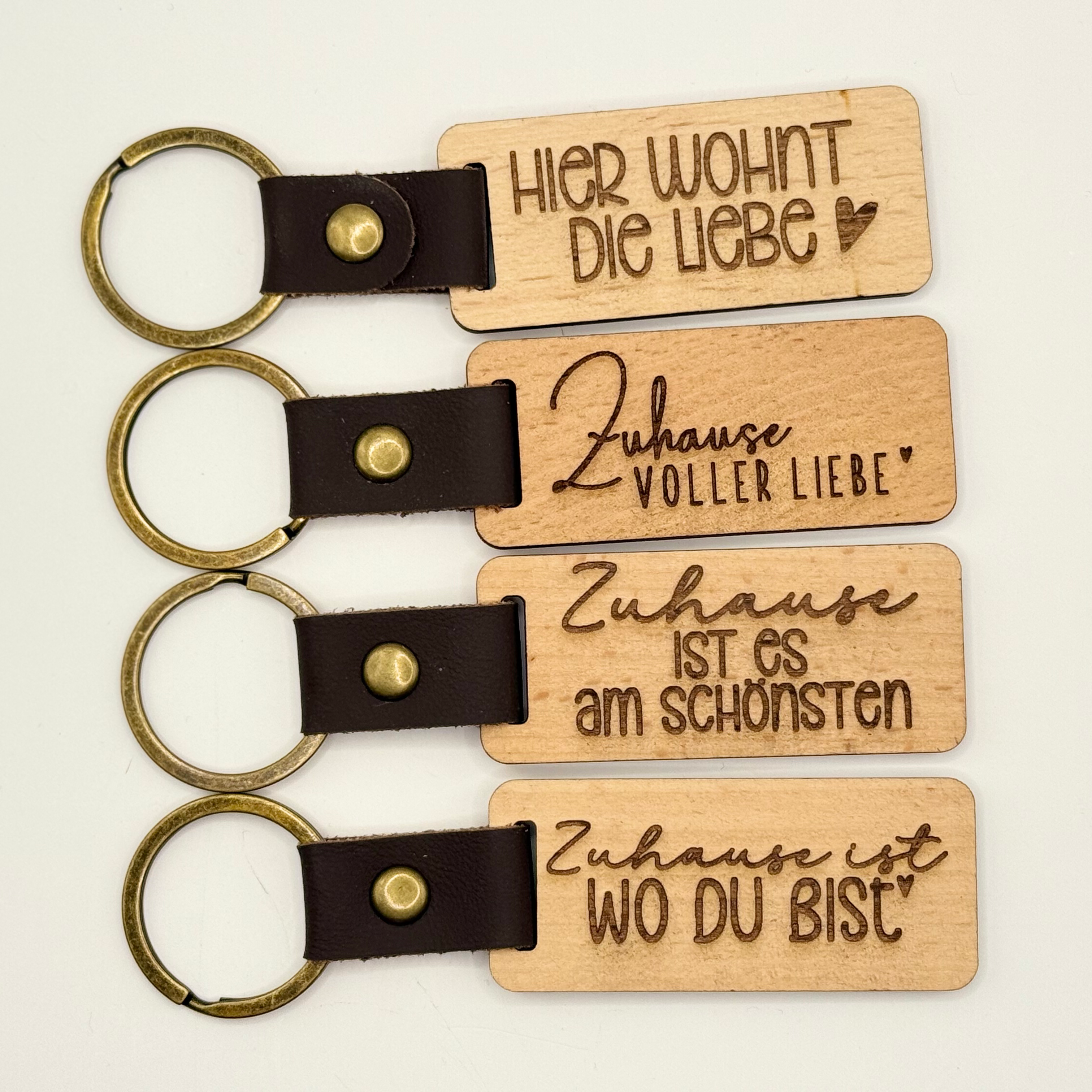 Schlüsselanhänger - Kleine Botschaften - "Zuhause"