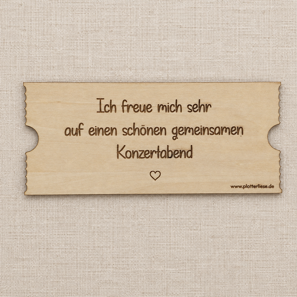 Miniaturbild: Holzticket „Freundinnen-Zeit“ – gemeinsame Zeit verschenken