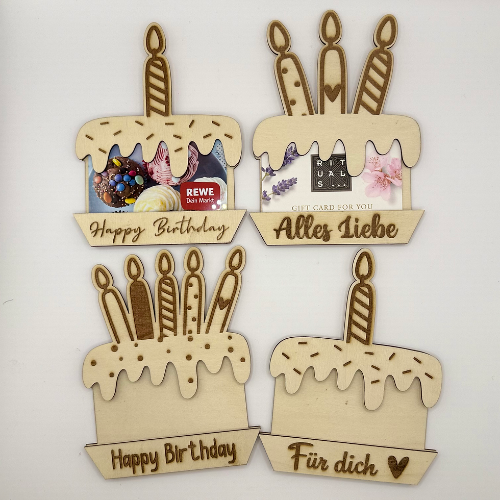 Miniaturbild: Geldgeschenk Gutscheinhalter Geburtstag - Torte