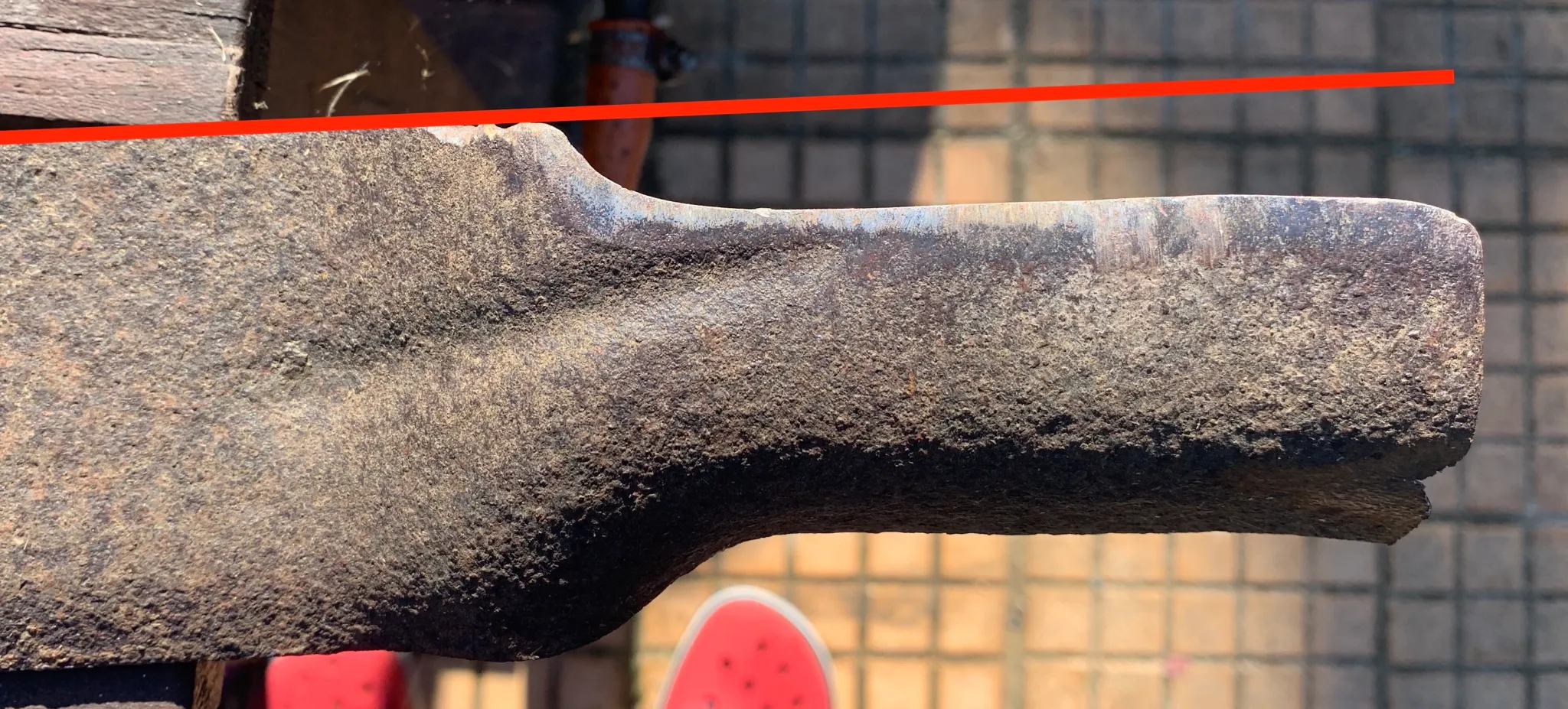 Warn and damaged blade.