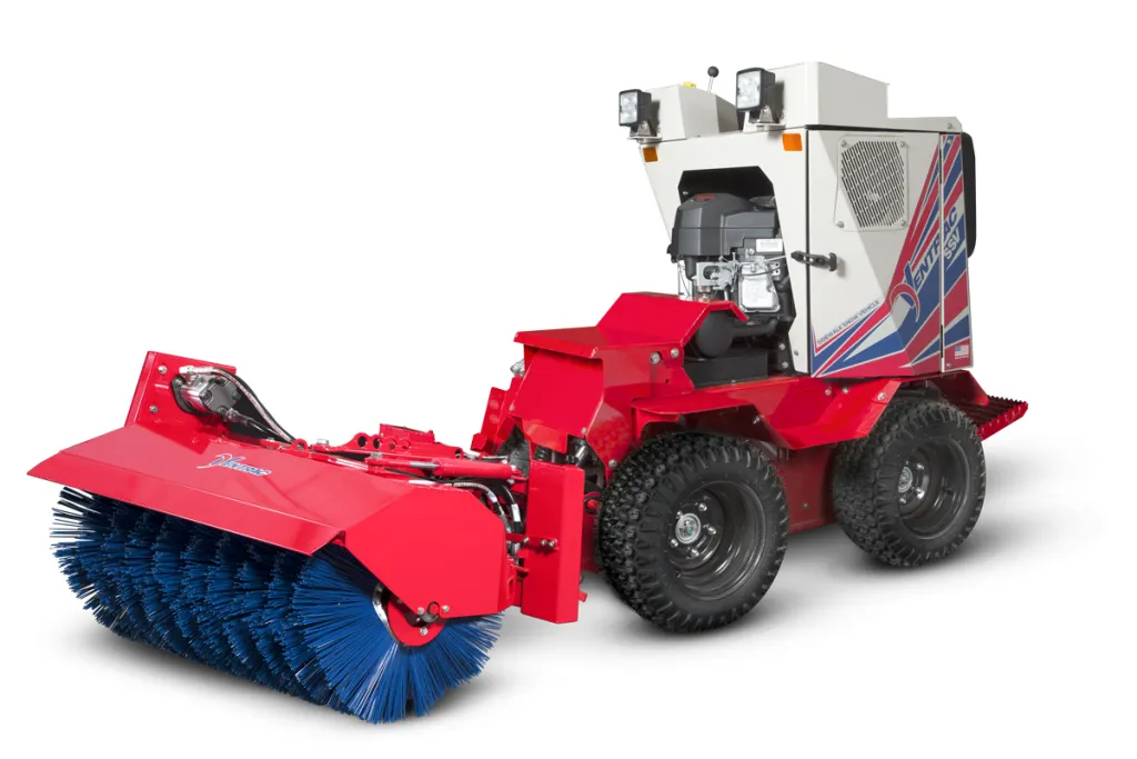Ventrac with Broom attachment.