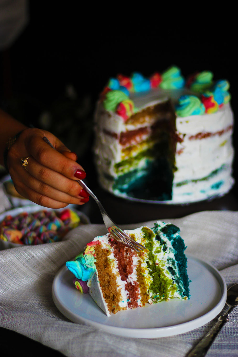 VeGaN Rainbow Cake