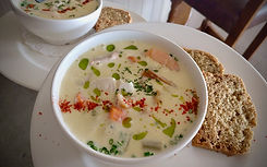 Seafood Chowder at The Pink Elephant