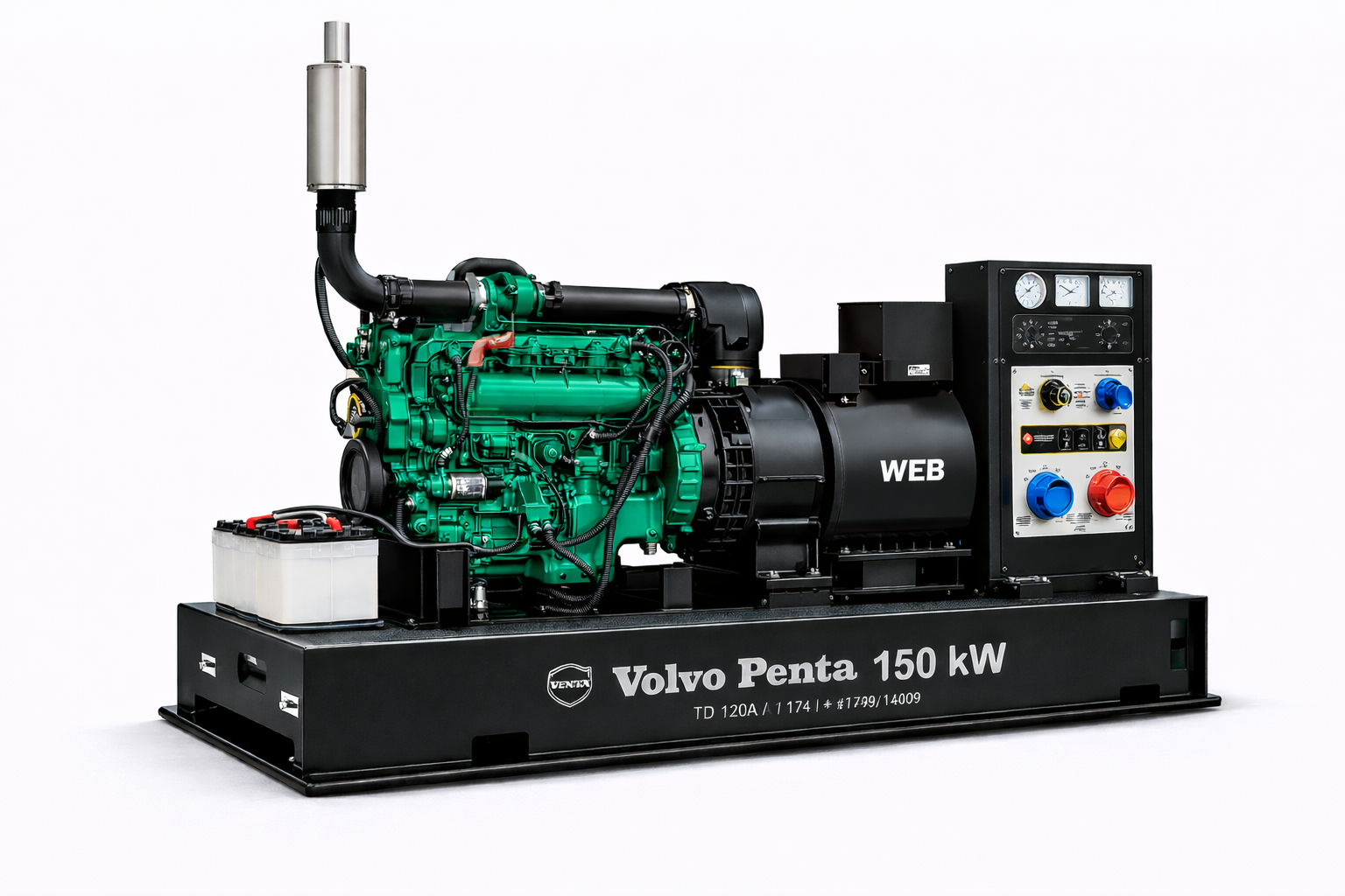 Grupo Electrógeno Trifásico Petrolero Volvo Penta – 150 kW