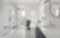 bright coastal marble bathroom countertop, double shower and free standing tub