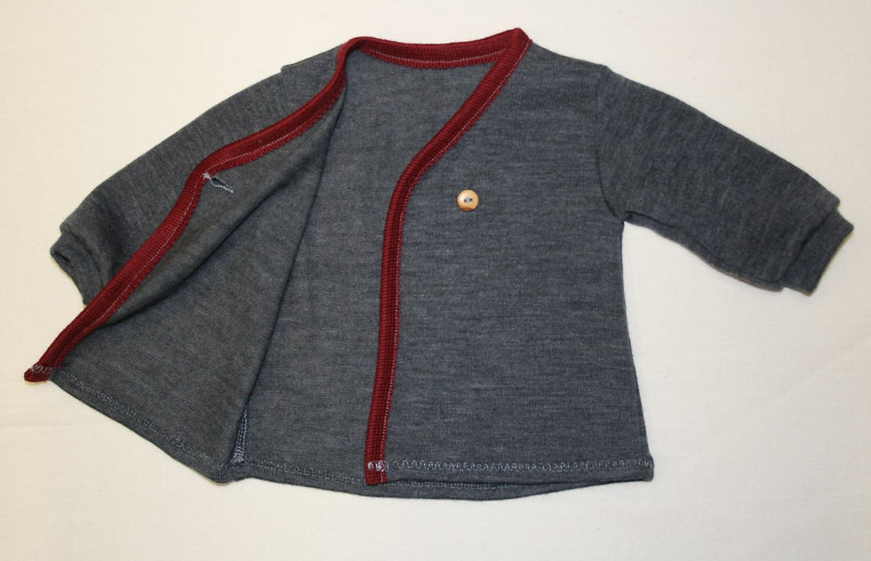 Miniaturbild: Strickjacke "Karl", Wolle (Merinowolle) , grau