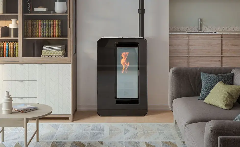 Poêle à granulé étanche, brasier en inox, gestion wifi, poêle plat, poêle à granulé vitre miroir, poêle de couloir .
Poêle à granulé ( ou pellet ) Ecoforest modèle Monaco 7.5 kw étanche (RT20212), gestion par wifi ou panneau ( display) , mode ecosilence, Puissance: 7,5 kW, rendement: 94.4 % , réserve de 11 kg, autonomie: 17 - 7 h, consommation: 700 - 1600 g/h, poids: 97 kg, diamètre d'entrée d'air : 60 mm.
Dimension : voir fiche produit ci dessous.
Disponible chez Flamme Concept à Sorgues ( 84 ) à Sorgues, près de : Avignon, Entraigues, Carpentras, Monteux , Bedarrides, Montfavet, Bedoin, Gordes,, Pernes les Fontaines, Mazan, Vedène, Chateaurenard, Pujaut, Sauveterre, Chateauneuf du Pape, Courthézon, Joncquières,  Orange, Sarrians, Velleron, L'Isle sur la Sorgues, Le Thor, Cabrière d'Avignon, Ménerbes, Robion, Cavaillon, Lagnes, en exposition, votre spécialiste du chauffage au bois
Grande vitre