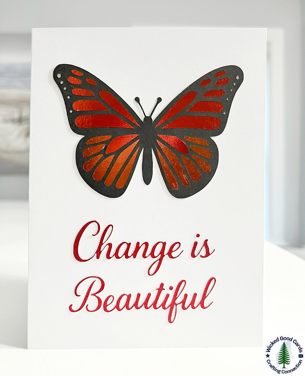 Change is Beautiful Butterfly Card | Donate a Card
