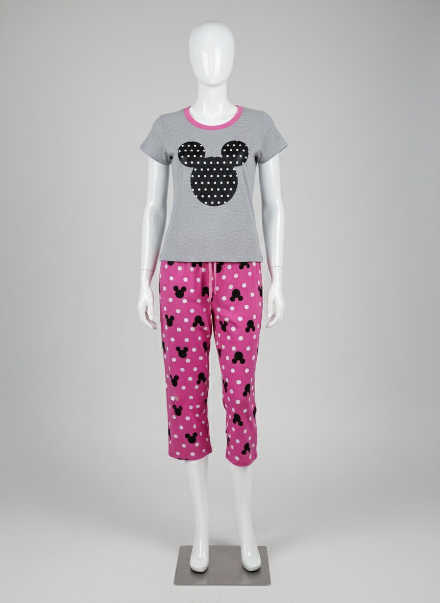 Pijama Capri Minnie Estilo B3-AD-1026C Gris