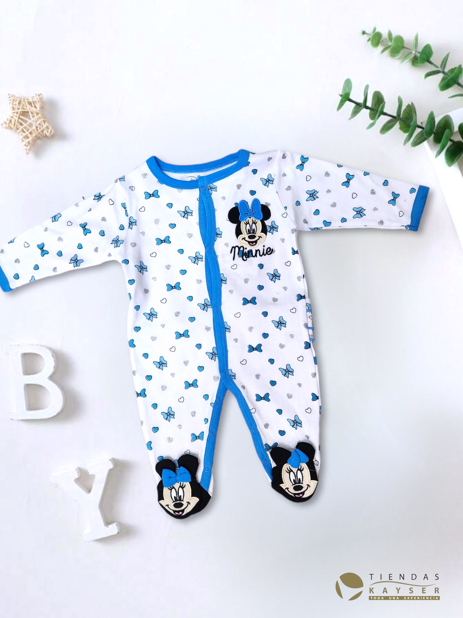 Pijama bebe Minnie Azul