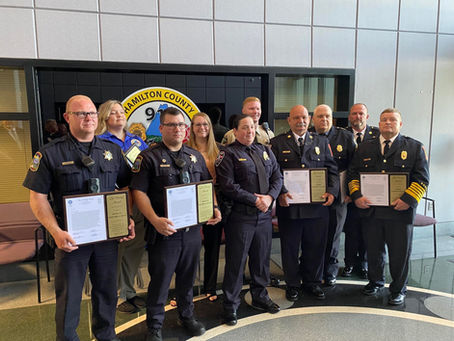 Dallas Bay Fire, HCEMS, HCSO, and TWRA Officers Receive Lifesaving Awards