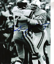 RON JAWORSKI AUTOGRAPHED PHILADELPHIA EAGLES 8X10 SACKED BY LEE ROY SELMON BUCS