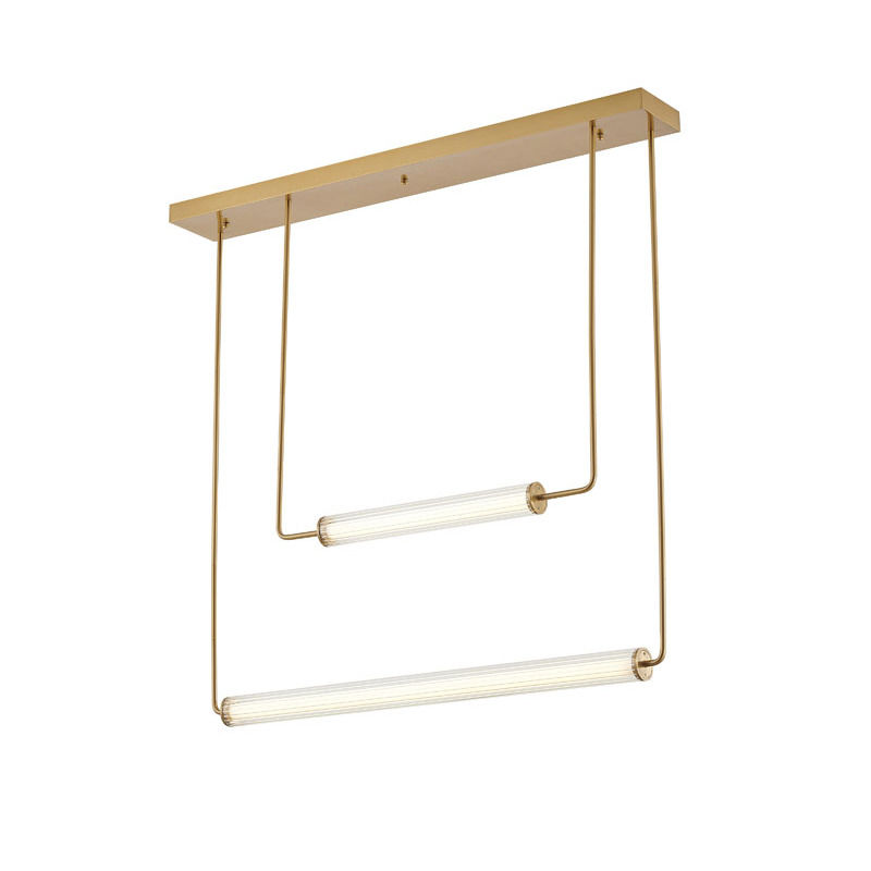 43.8" BRASS FRAME LED CHANDELIER DC04C43G By Bethel International