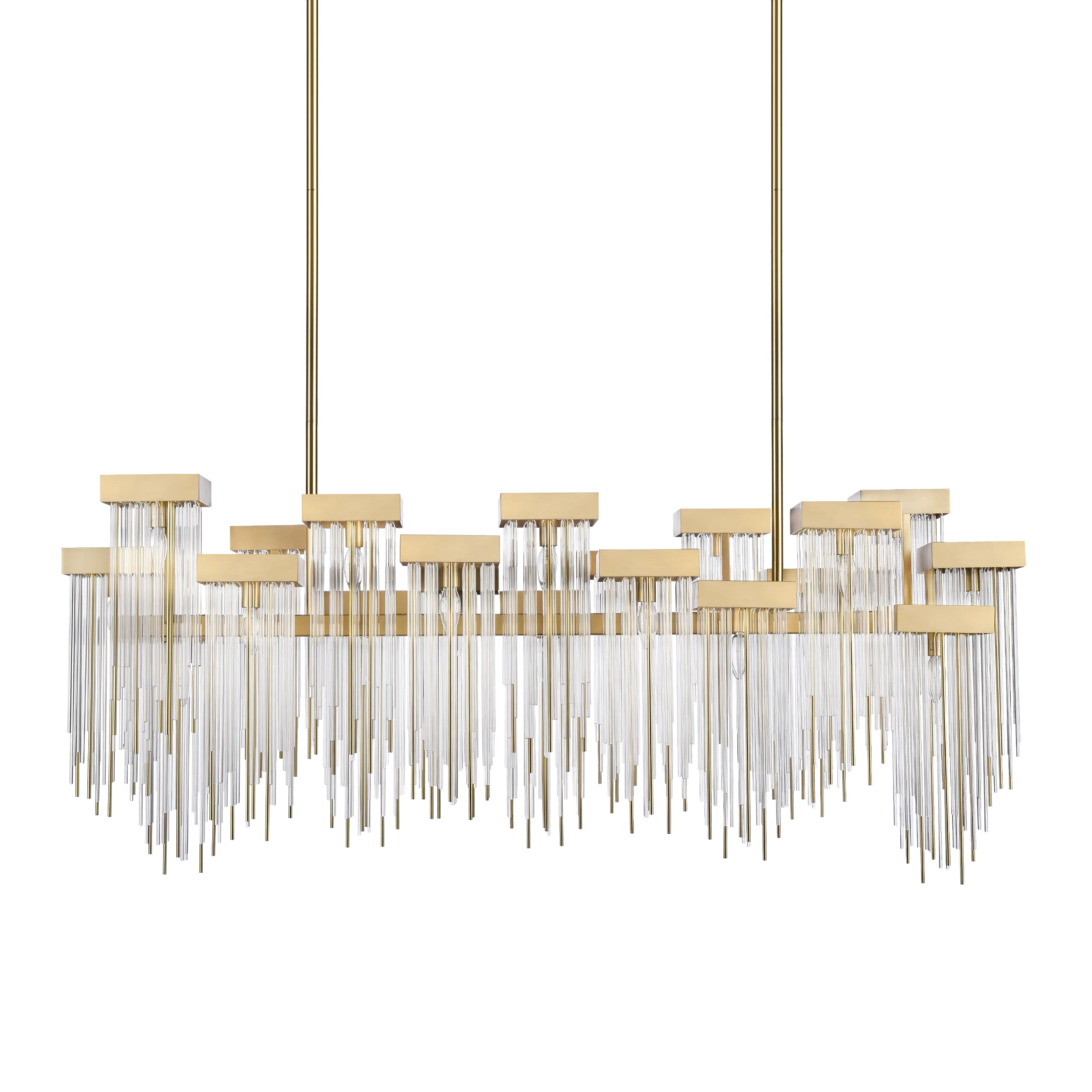 CD10424-20-AGB Waterfall 60" Cityscape Chandelier By ZEEV