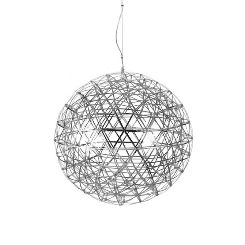 47.2'' ROUND SATIN NICKEL METAL FRAME LED CEILING FIXTURE MN40SN-4000 By Bethel